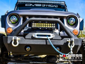 Jeep Wrangler JL Stubby Front Bumper - Mid Width - Steel - FS-15